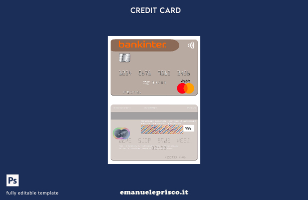 modello mastercard Spagna Bankinter stile verificato